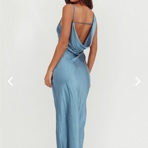 Elegant Blue Women's Dress